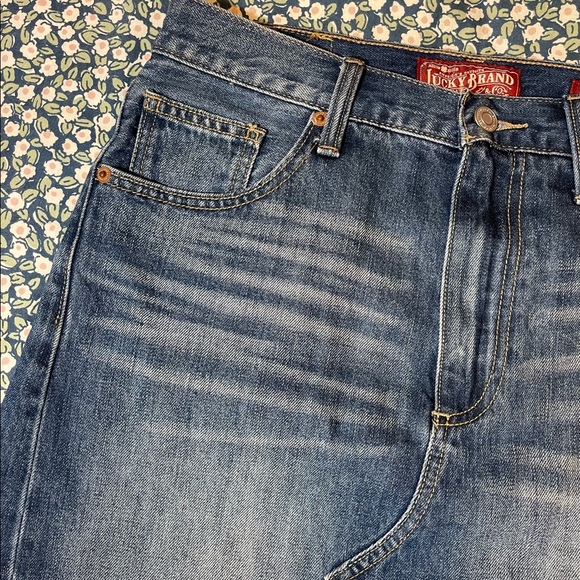 NWT Lucky Brand High Waist Denim Mini Skirt 26 - Picture 7 of 9